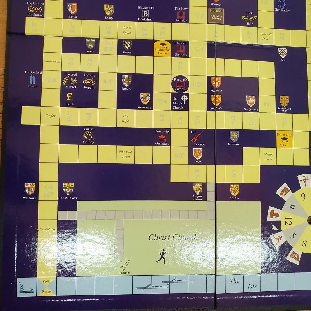 NPV Games Oxford By Degrees Board Game Vintage 1996 From United Kingdom
